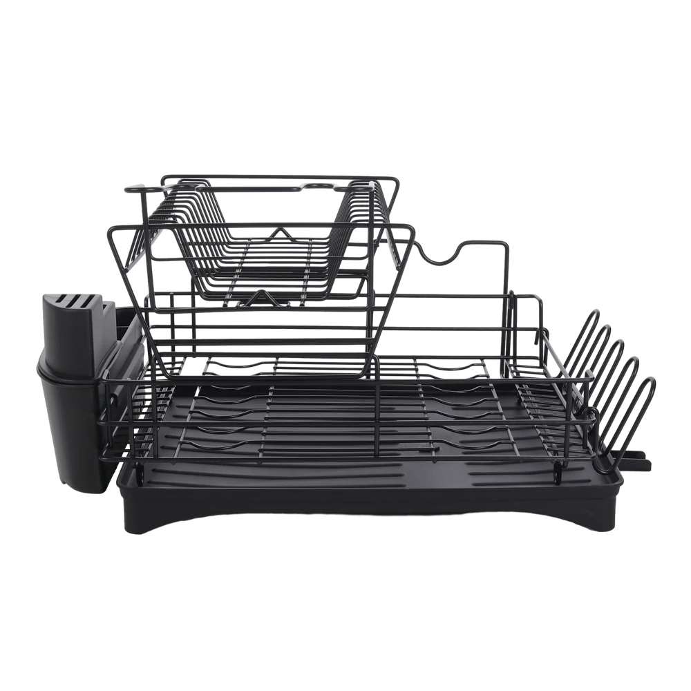 Livingandhome Multifunctional 2 Tier Detachable Dish Drainer Rack - Image 4
