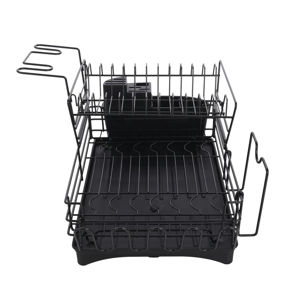 Livingandhome Multifunctional 2 Tier Detachable Dish Drainer Rack - Image 5