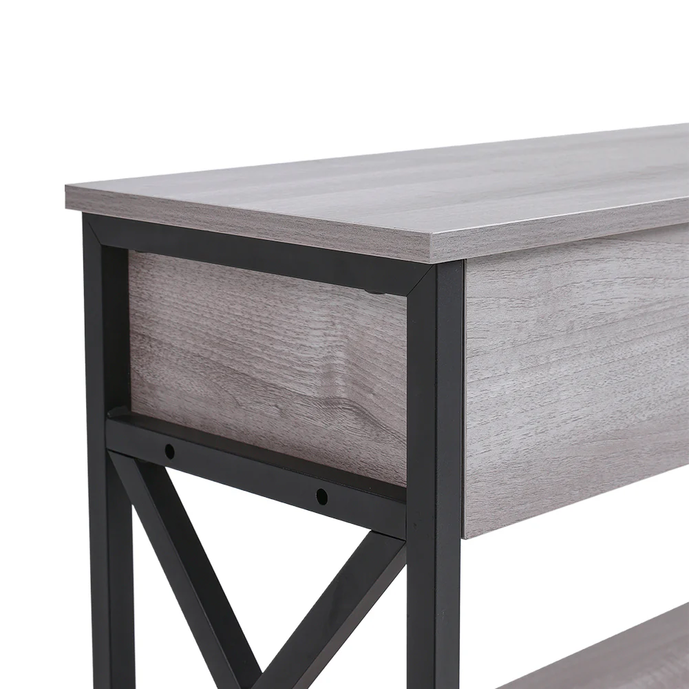 Livingandhome Narrow Wooden Console Table with Drawers - Image 2