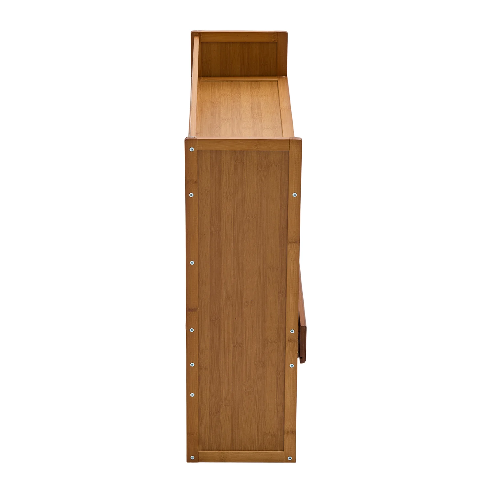 Livingandhome Natural Bamboo 3-Tier Desk Shelf Storage - Image 4
