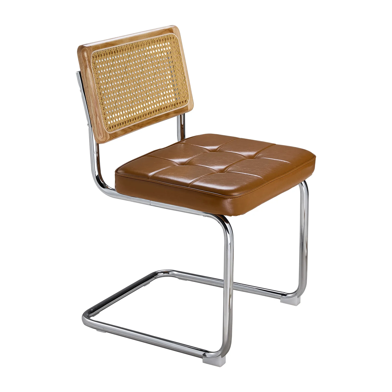 Livingandhome Natural Rattan Dining Chair Pair - Image 3