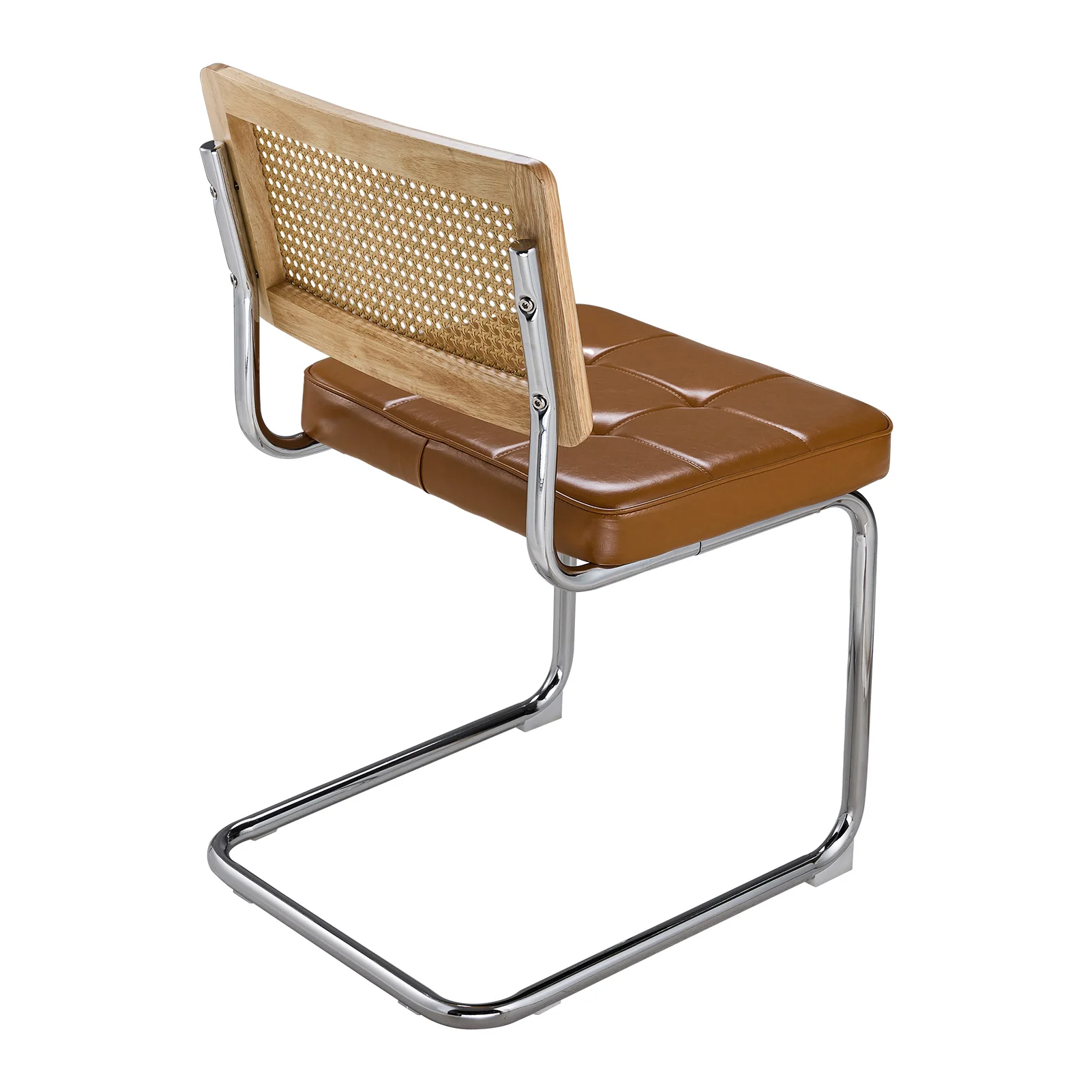 Livingandhome Natural Rattan Dining Chair Pair - Image 4