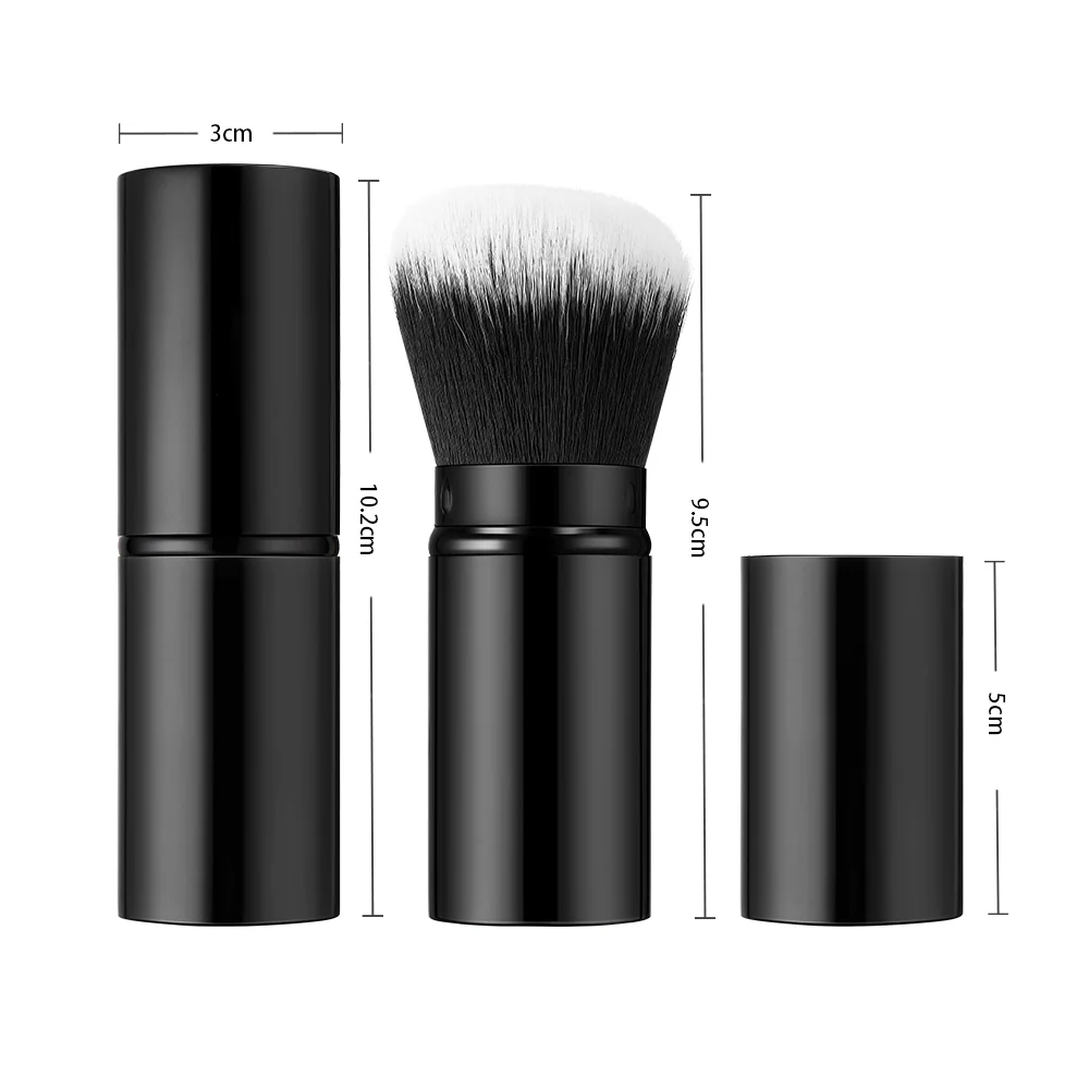Livingandhome Portable Black Makeup Brush - Image 3