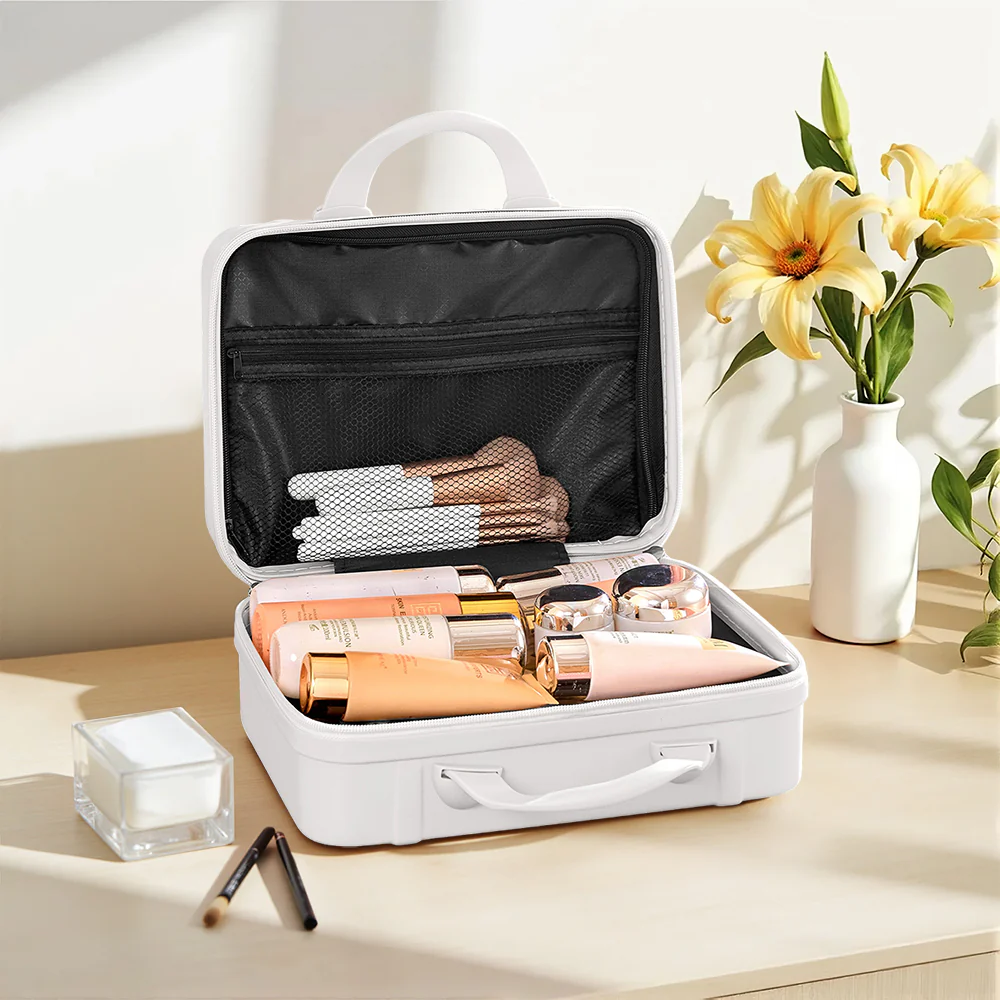 Livingandhome Portable Hard Shell Handheld Makeup Travel Case - Image 2