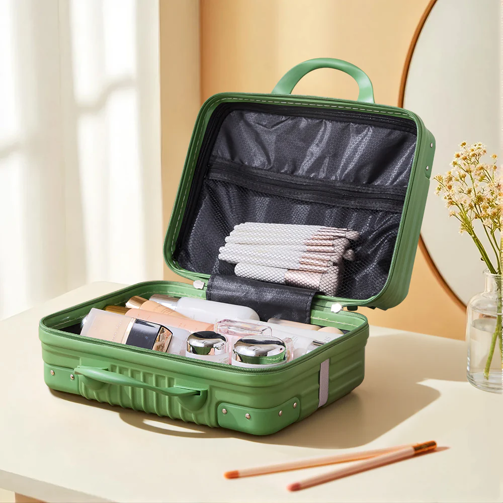 Livingandhome Portable Hard Shell Handheld Makeup Travel Case - Image 2