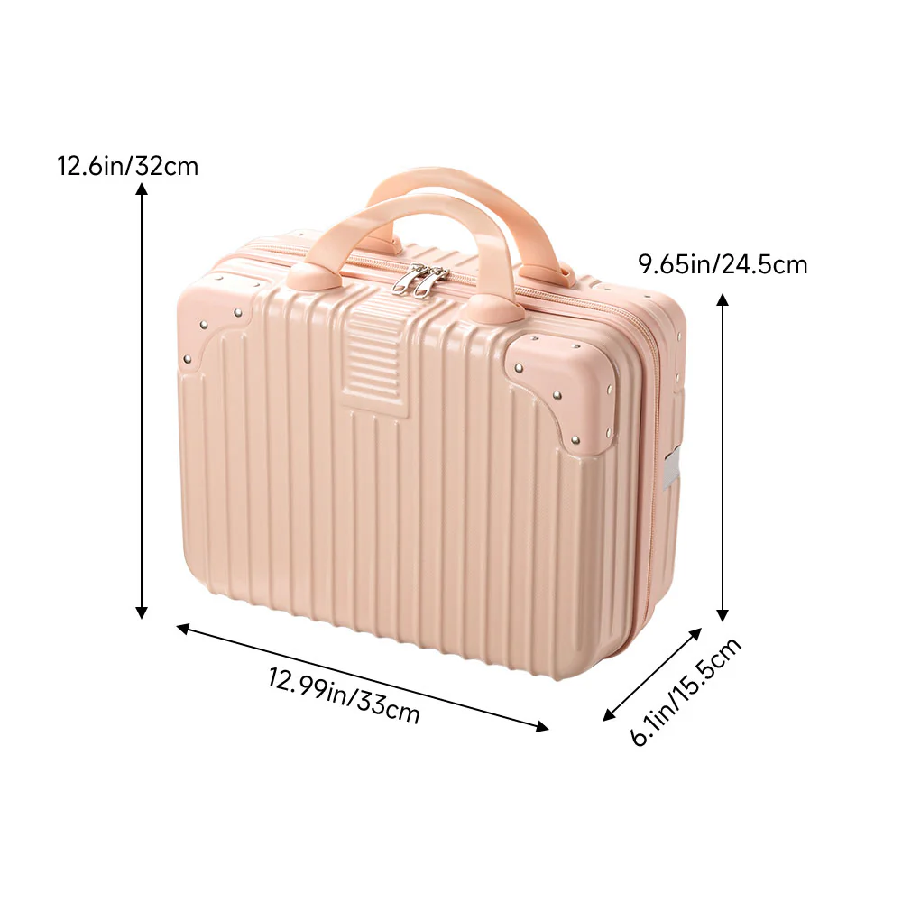 Livingandhome Portable Hard Shell Handheld Makeup Travel Case - Image 8