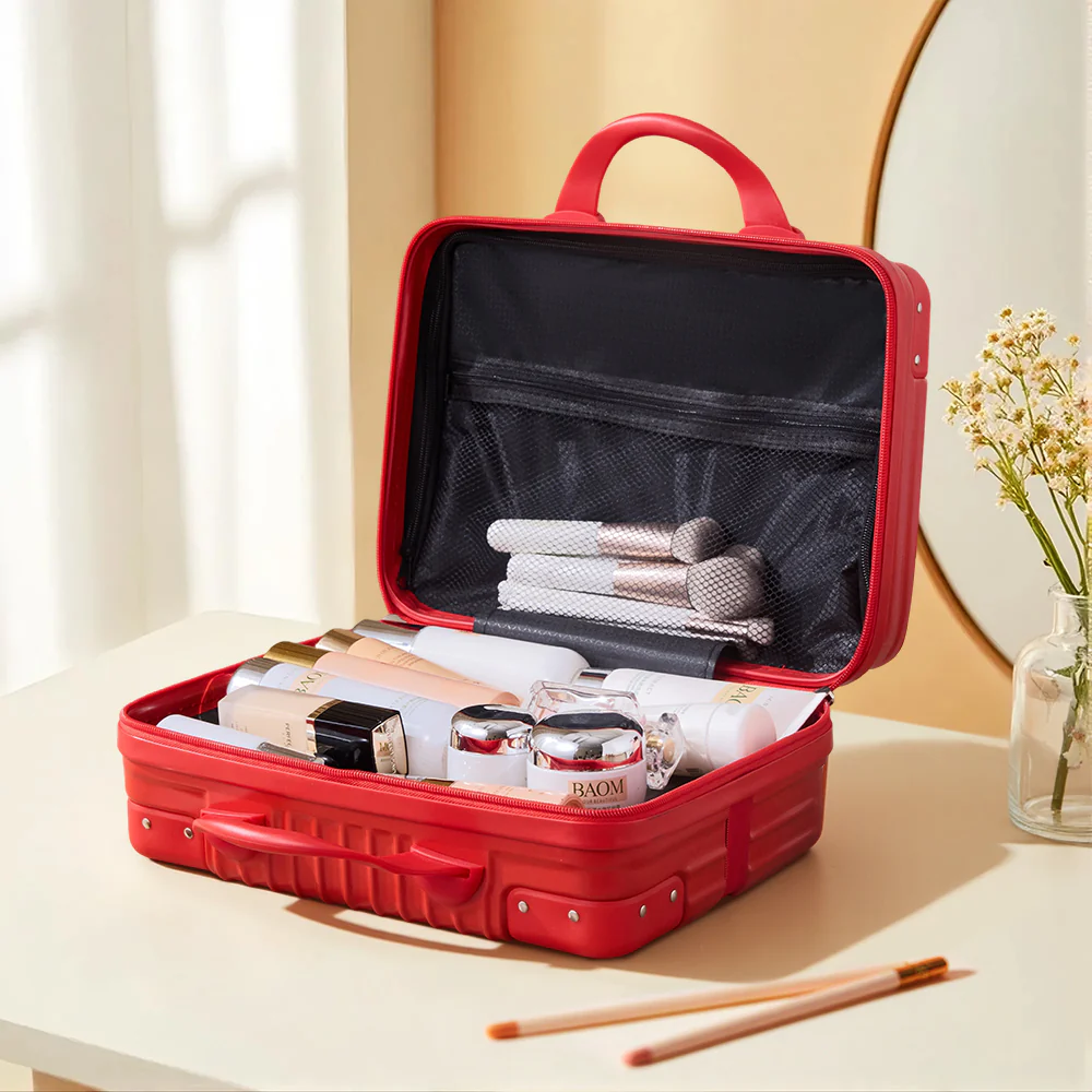 Livingandhome Portable Hard Shell Handheld Makeup Travel Case - Image 2