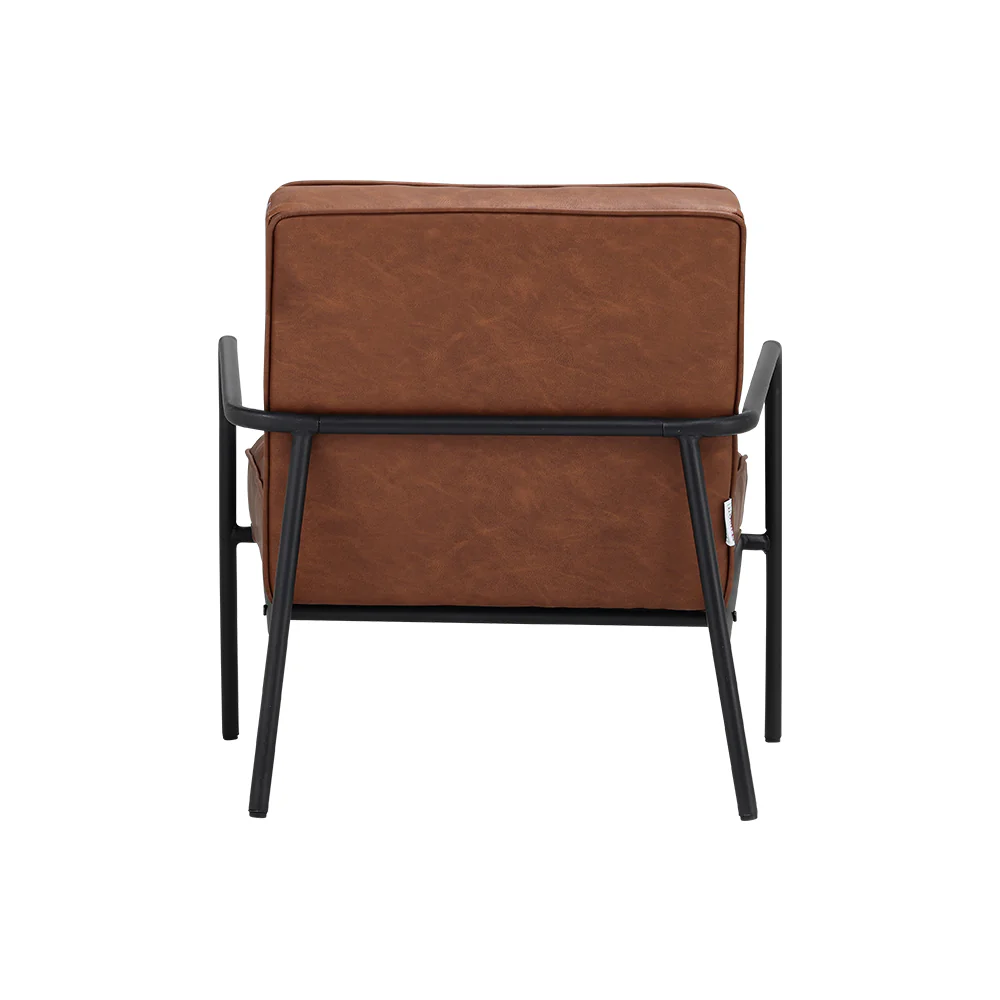 Livingandhome PU Leather Upholstered Accent Chair - Image 5