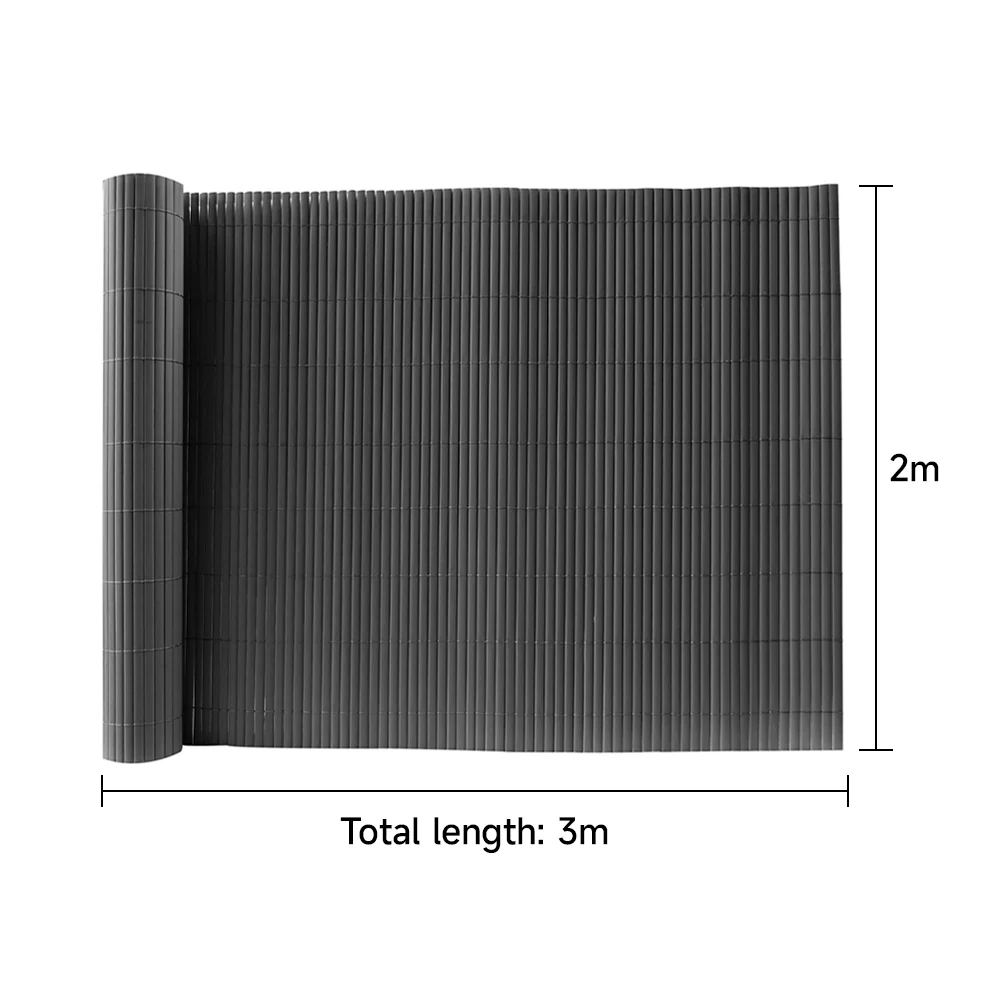 Livingandhome PVC Privacy Fence, Sun-blocked Screen Panels, Blindfold For Balcony - Image 3