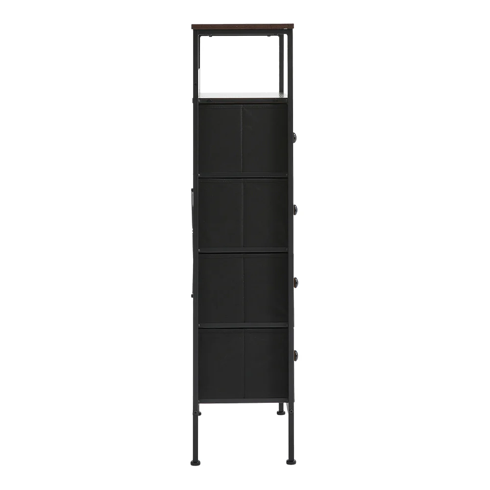 Livingandhome Rattan Storage Cabinet With Four Drawers - Image 5