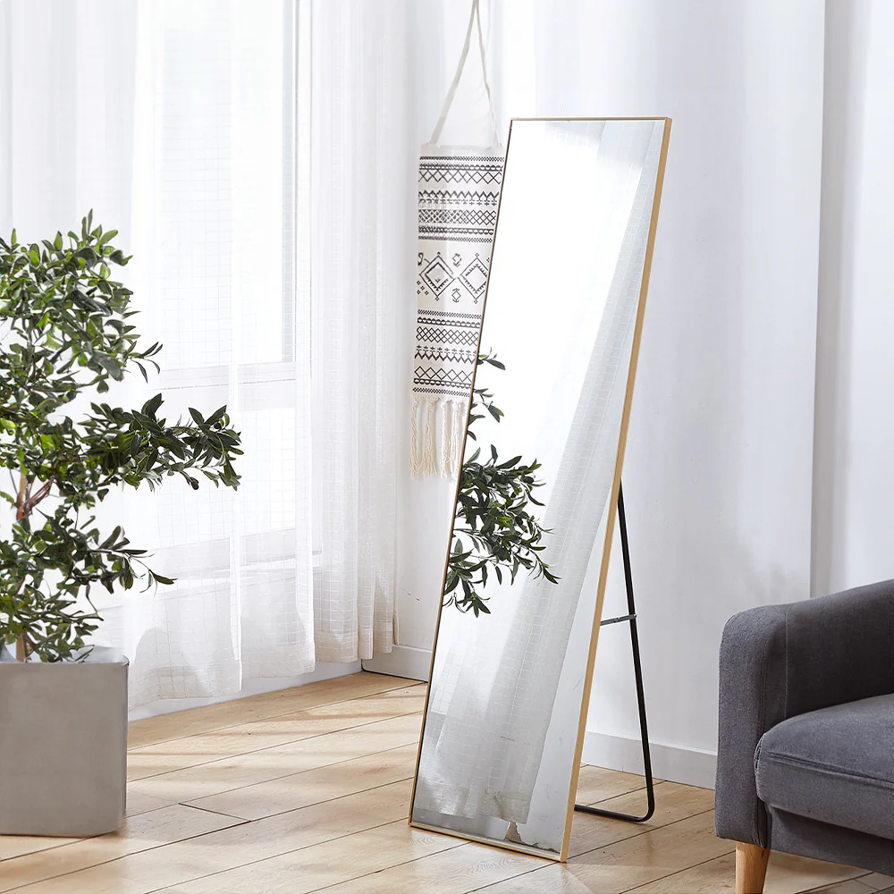 Livingandhome Rectangular Full Length Mirror Freestanding Hanging