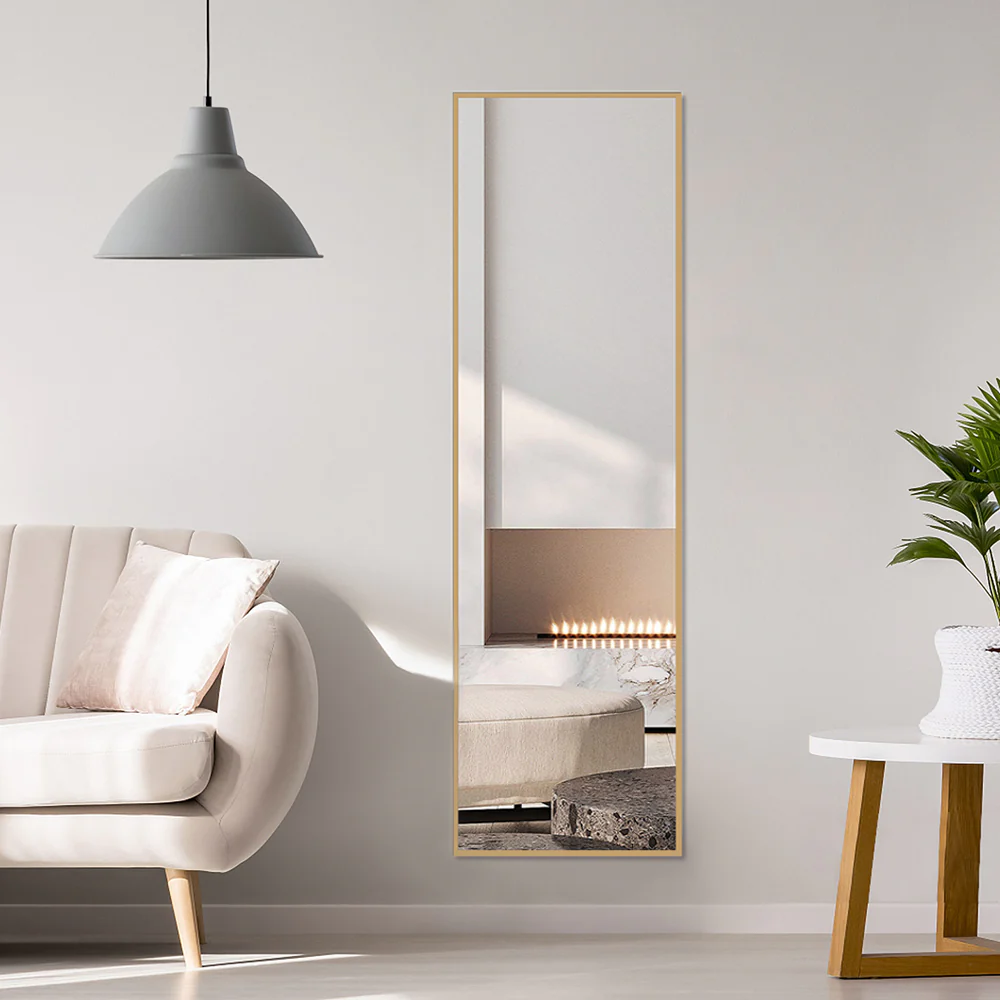 Livingandhome Rectangular Full Length Mirror Freestanding Hanging - Image 2