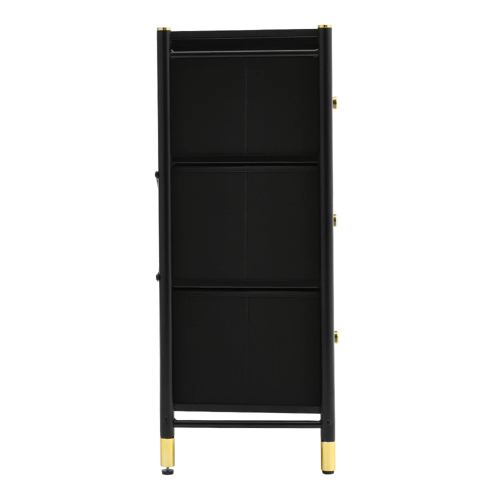 Livingandhome Rectangular Storage Cabinet with Metal Frame - Image 6