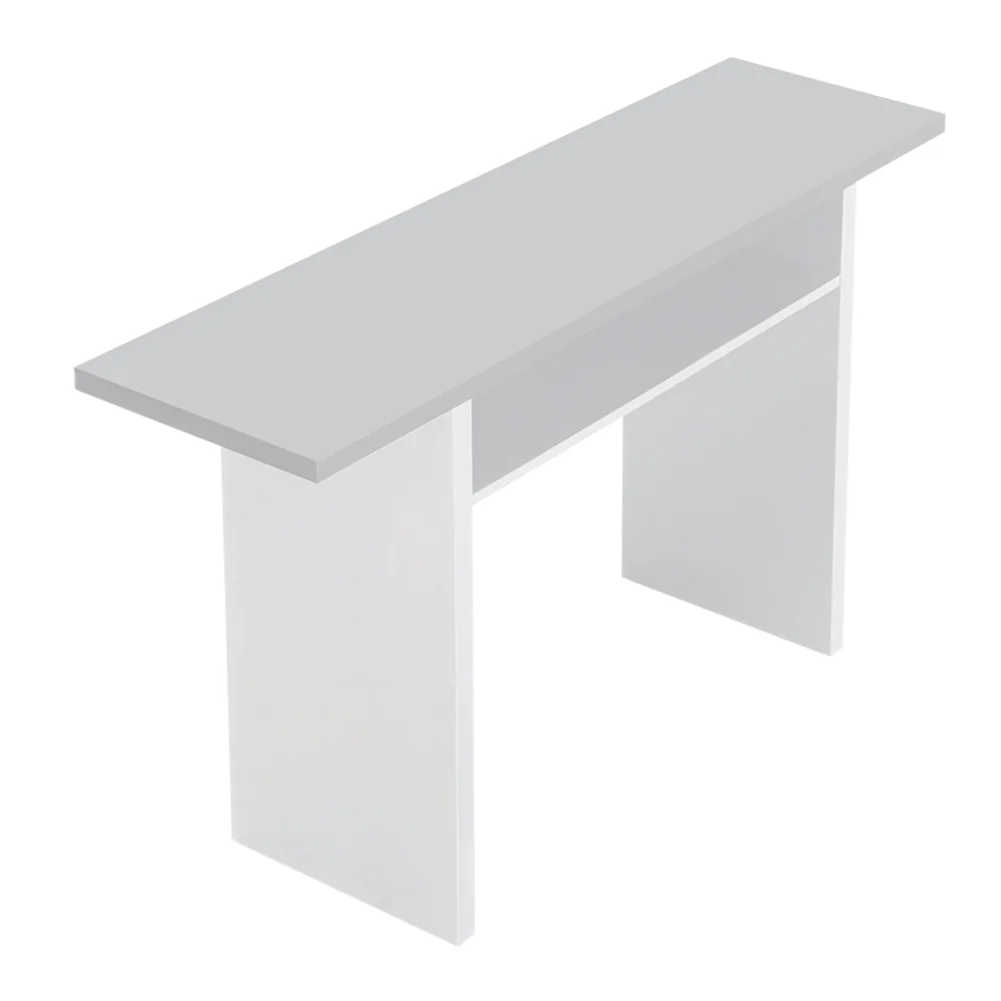 Livingandhome Rectangular Wood Table with Lower Shelf - Image 5