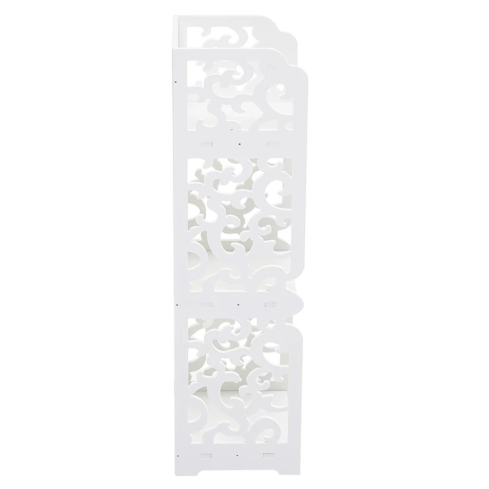 Livingandhome Rustic Small White Storage Display Shelving Unit - Image 6