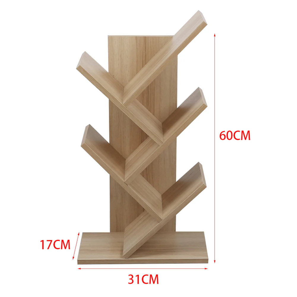 Livingandhome Rustic Standing Tree Bookshelf - Image 2