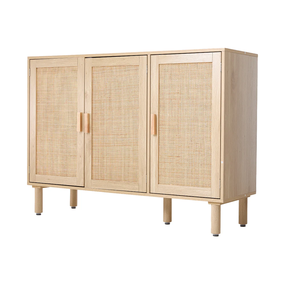 Livingandhome Rustic Three-Door Storage Cabinet