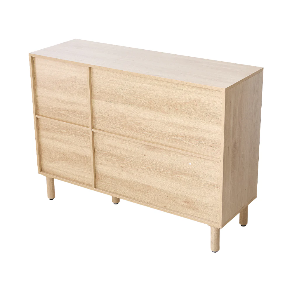 Livingandhome Rustic Three-Door Storage Cabinet - Image 4