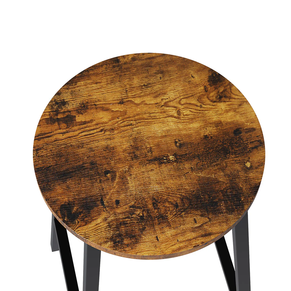 Livingandhome Set of 2 Bar Stools with Footrest - Image 5
