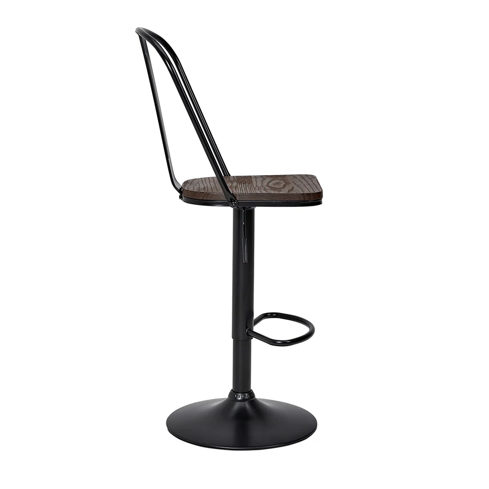 Livingandhome Set of 2 Rotating Kitchen Counter Stools - Image 4