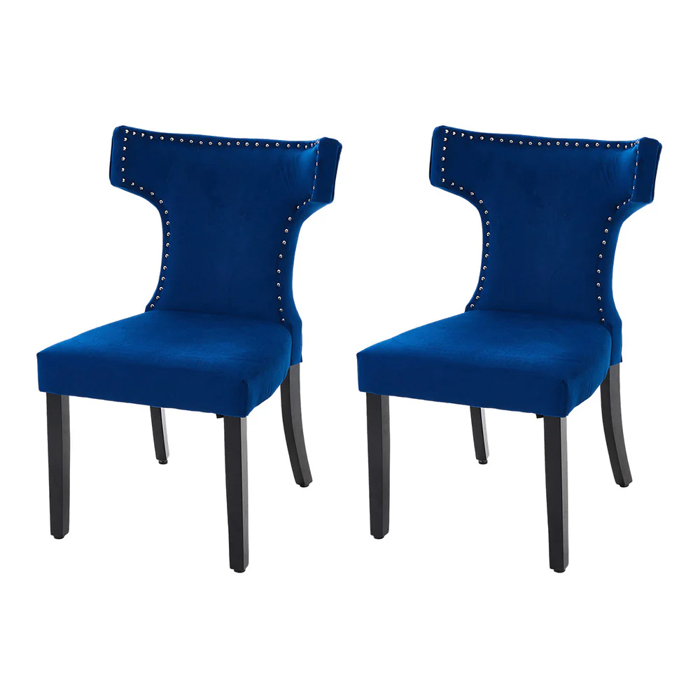Livingandhome Set of 2 Upholstered Dining Chairs - Image 3