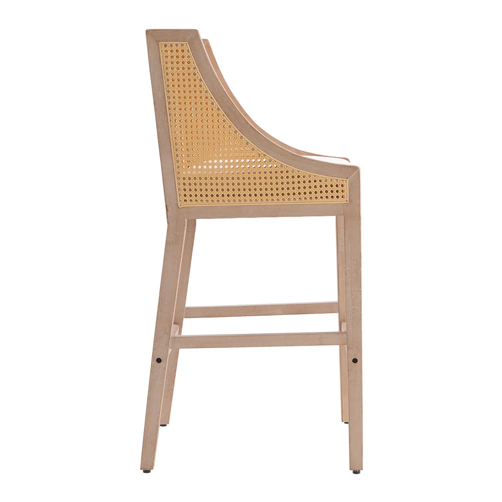 Livingandhome Set of 2 Wooden Frame Bar Stools - Image 5