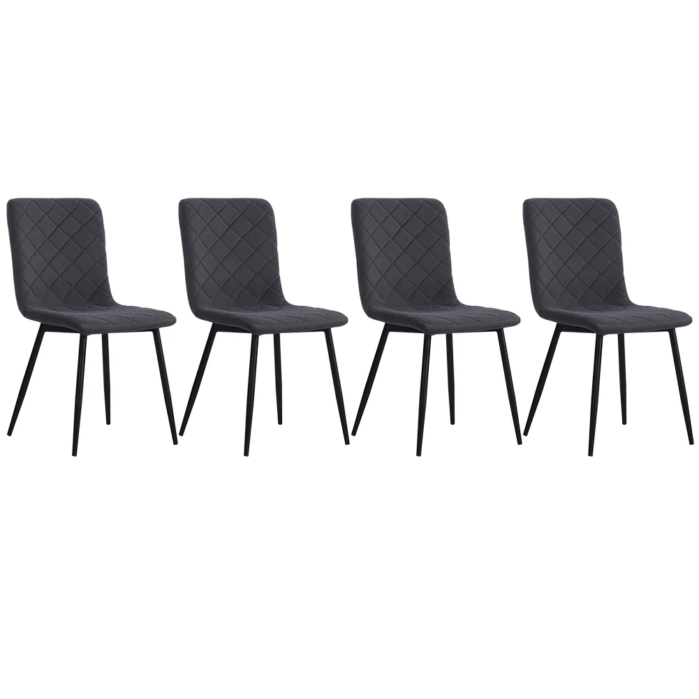 Livingandhome Set of 4 Modern Urban Style Armless Dining Chairs - Image 4
