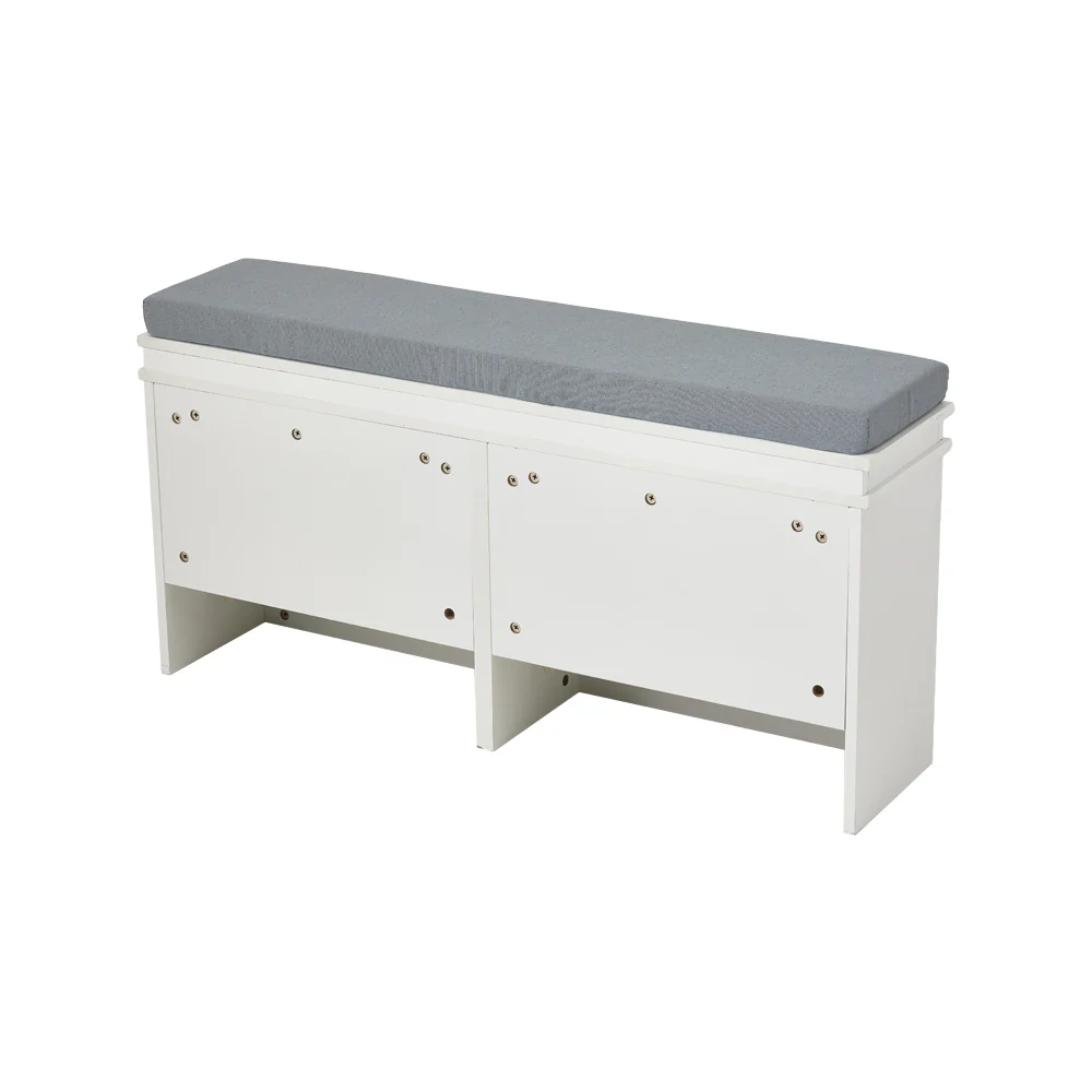 Livingandhome Shoe Storage Bench With Flip-Drawers - Image 3