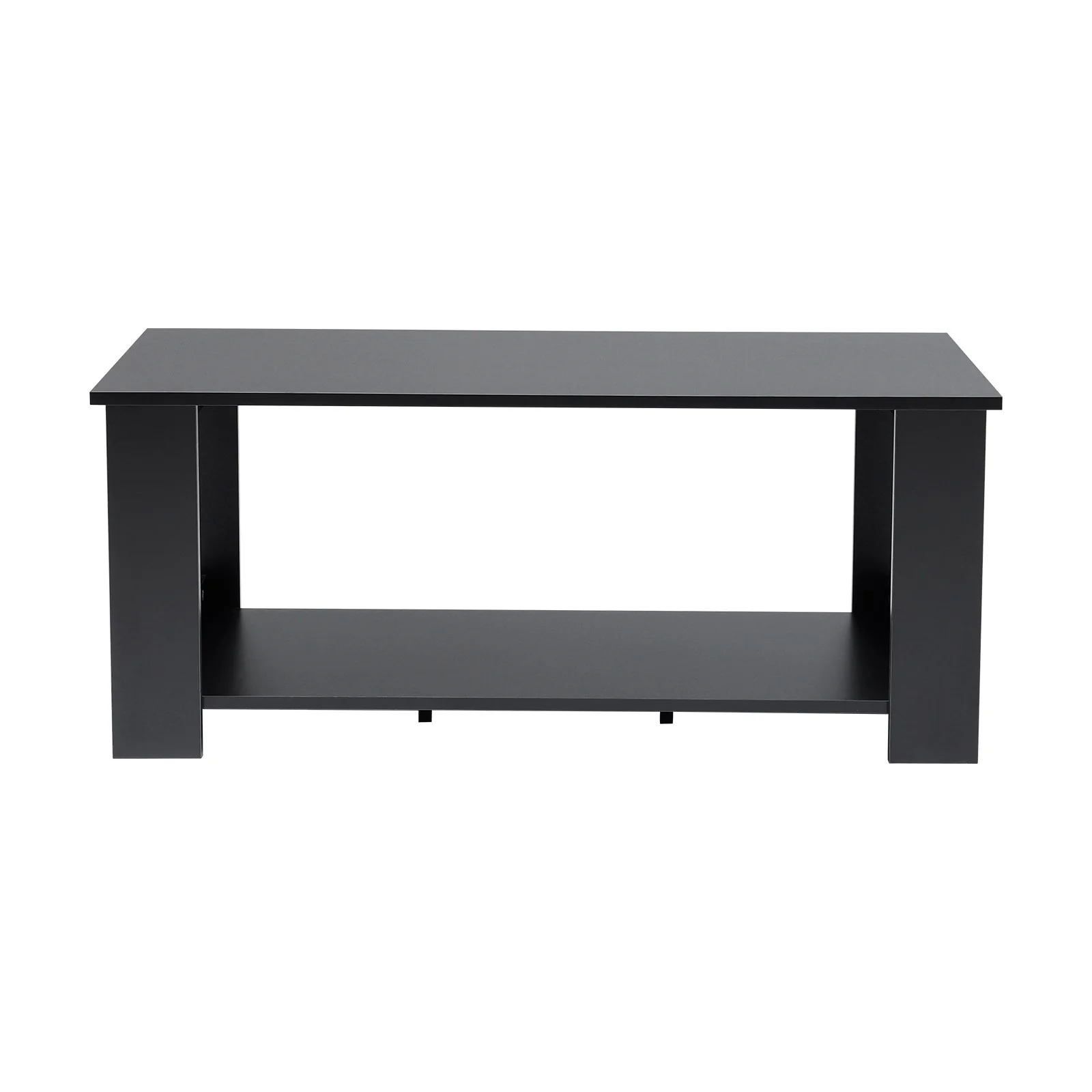 Livingandhome Simple Coffee Table 2 Tier Tea Table Wooden Living Room - Image 3