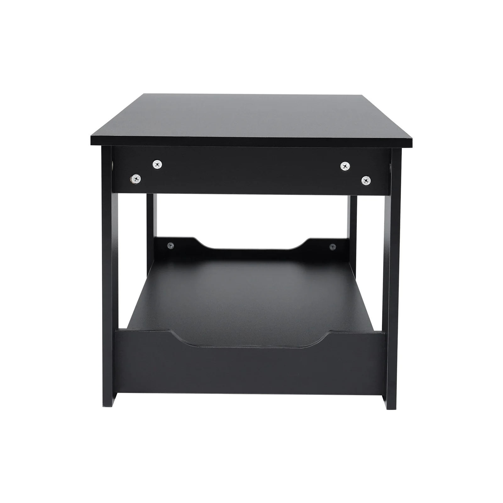 Livingandhome Simple Coffee Table 2 Tier Tea Table Wooden Living Room - Image 5