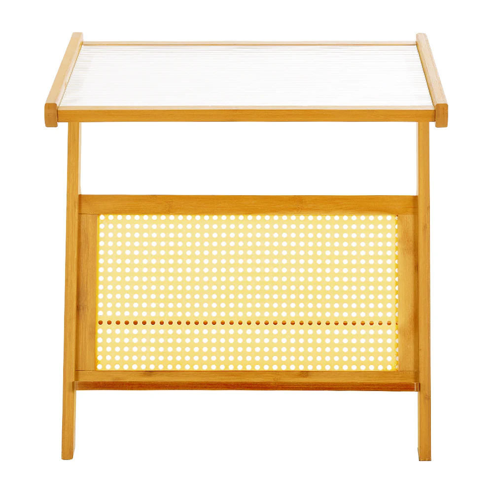 Livingandhome Small Bamboo End Table - Image 3
