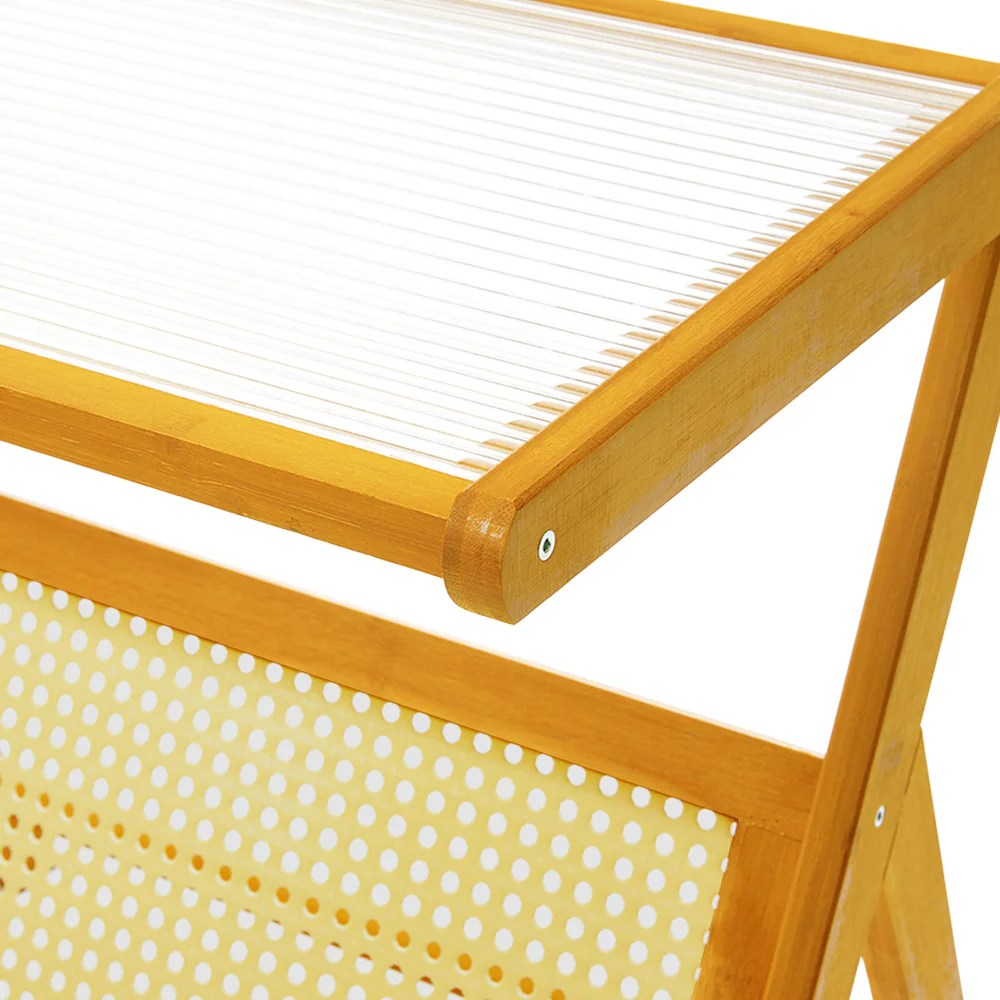 Livingandhome Small Bamboo End Table - Image 6