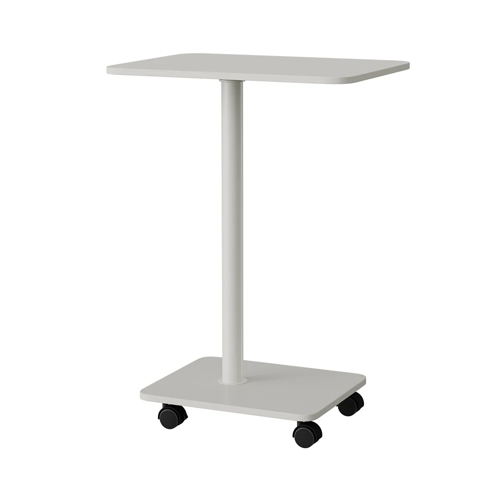 Livingandhome Sofa Bed Side Table With Wheels And Storage - Image 4