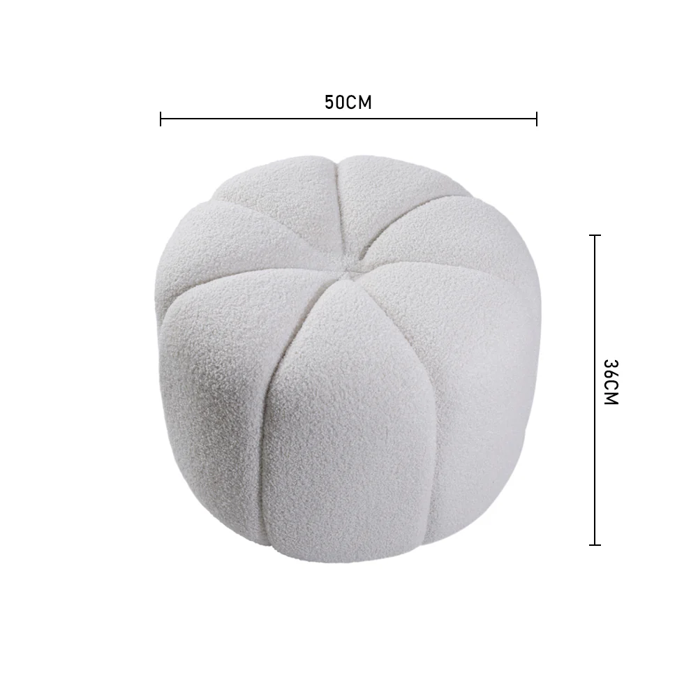 Livingandhome Soft Teddy Bear Round Footstool - Image 3