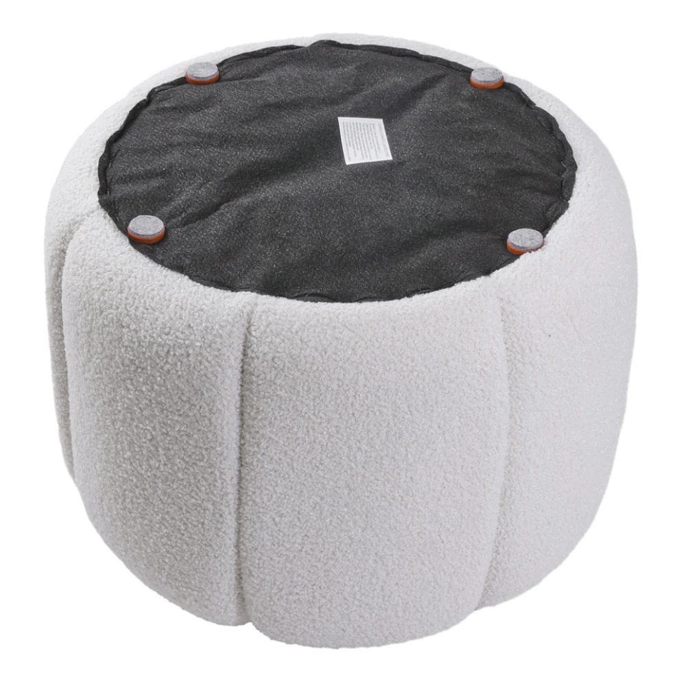 Livingandhome Soft Teddy Bear Round Footstool - Image 5