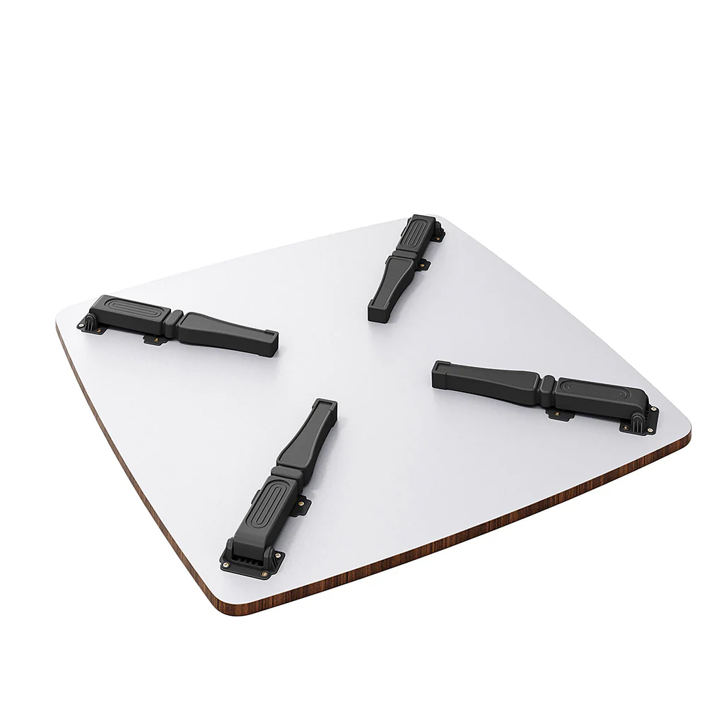 Livingandhome Square 80cm Wooden Folding Coffee Table - Image 4