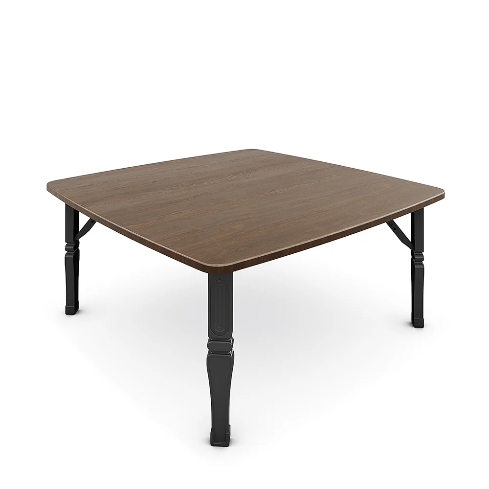 Livingandhome Square 80cm Wooden Folding Coffee Table - Image 5