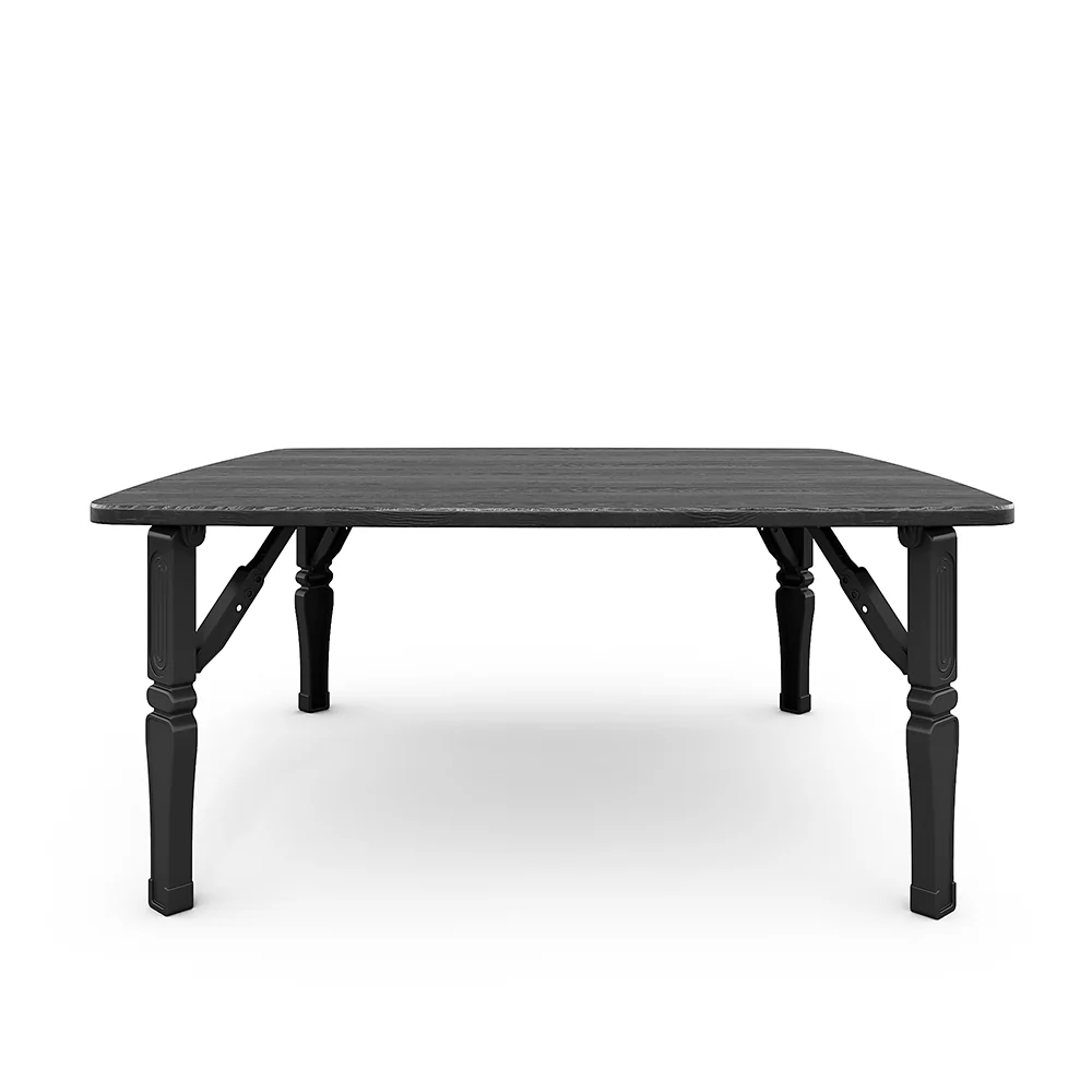Livingandhome Square 80cm Wooden Folding Coffee Table - Image 6