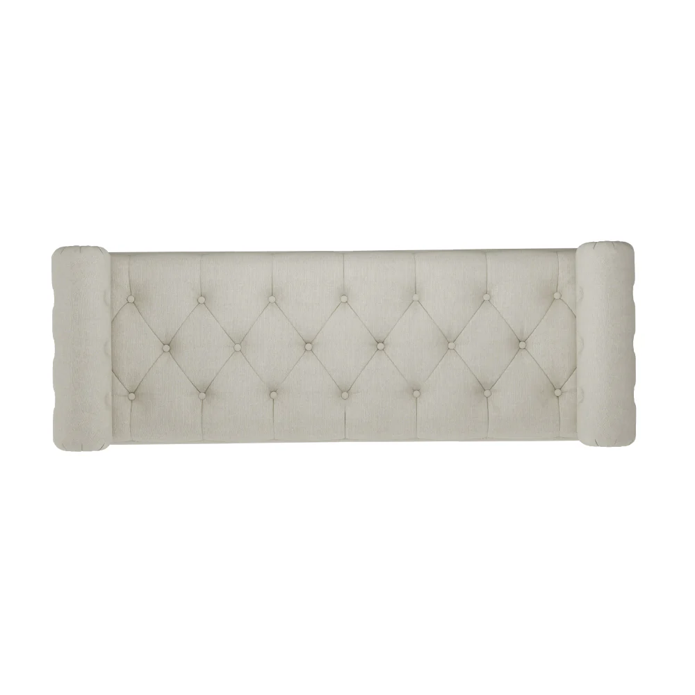Livingandhome Storage Bench with Side Arms - Image 6