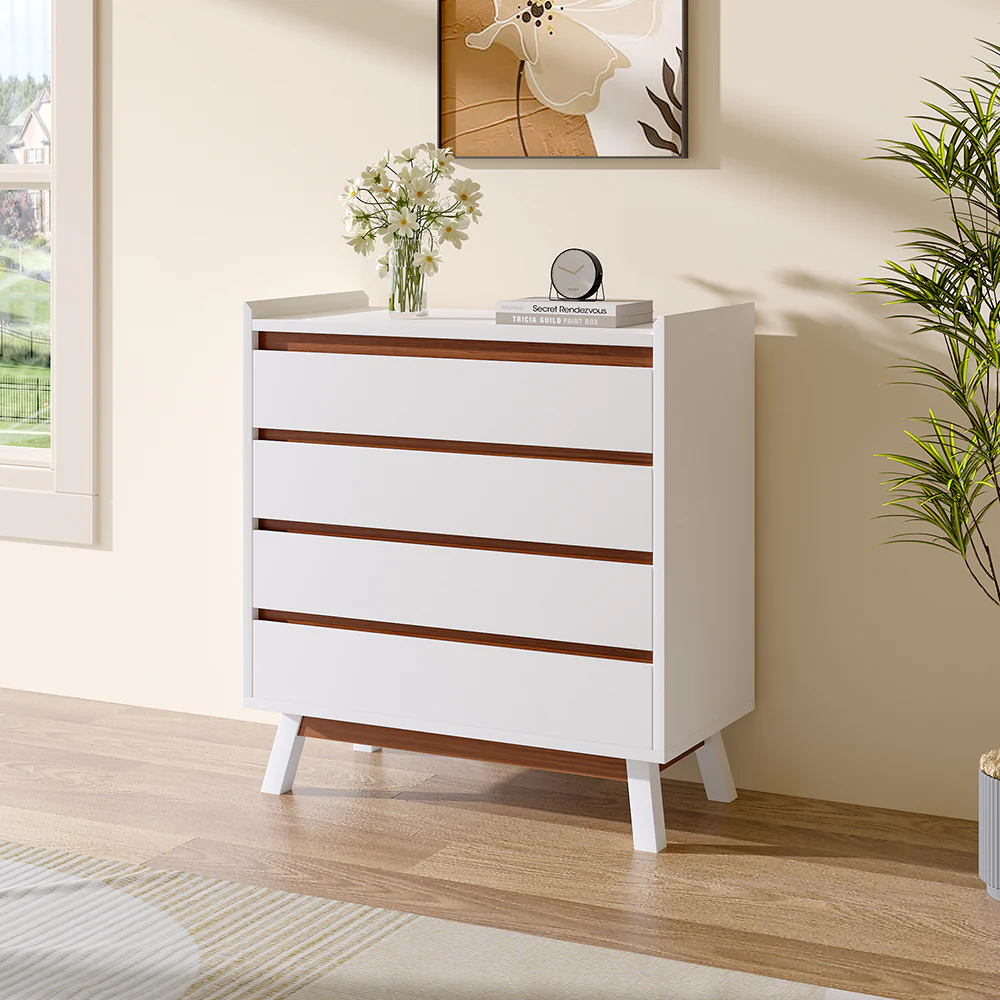 Livingandhome Storage Cabinet With Drawers - Image 2