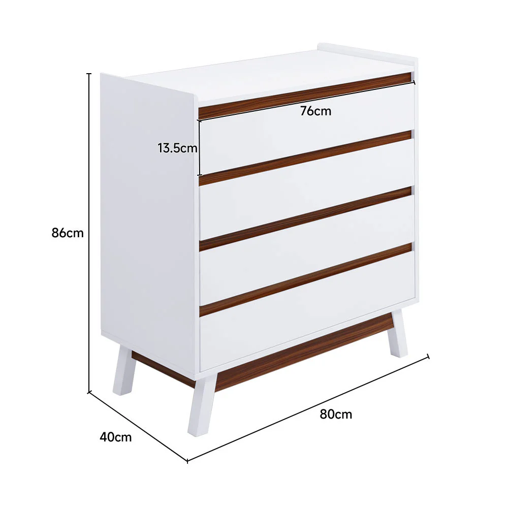 Livingandhome Storage Cabinet With Drawers - Image 3