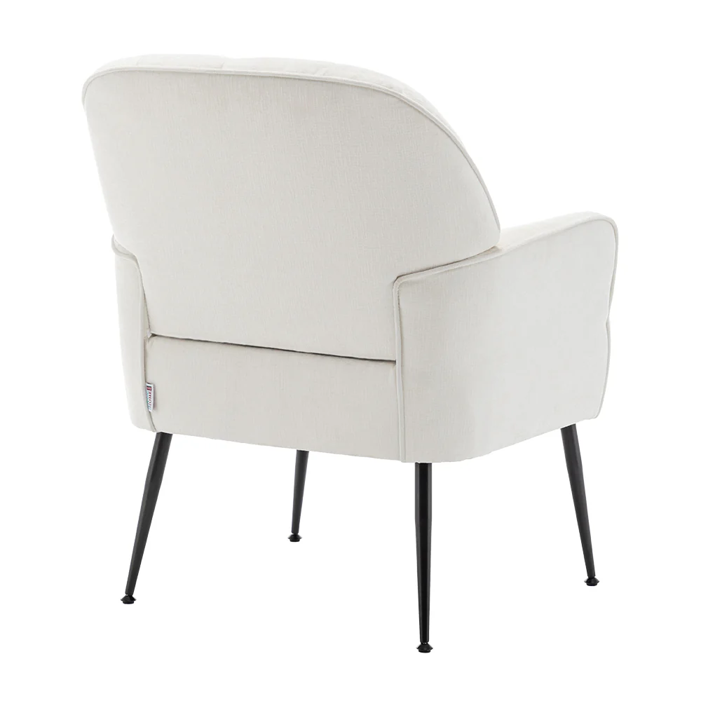 Livingandhome Stylish Chenille Upholstered Leisure Armchair - Image 2