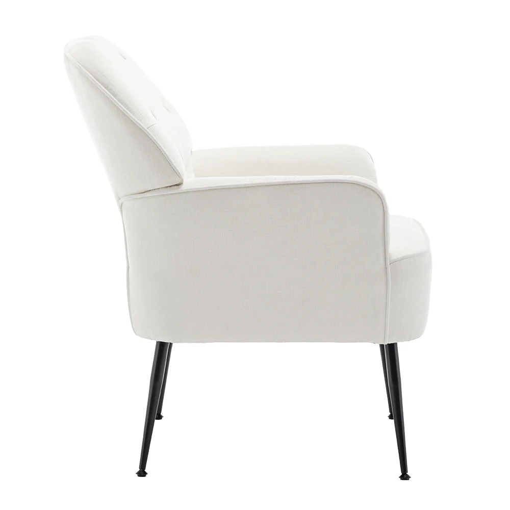 Livingandhome Stylish Chenille Upholstered Leisure Armchair - Image 3