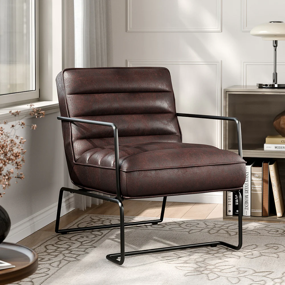 Livingandhome Stylish Mid-Century Lounge Armchair - Image 2