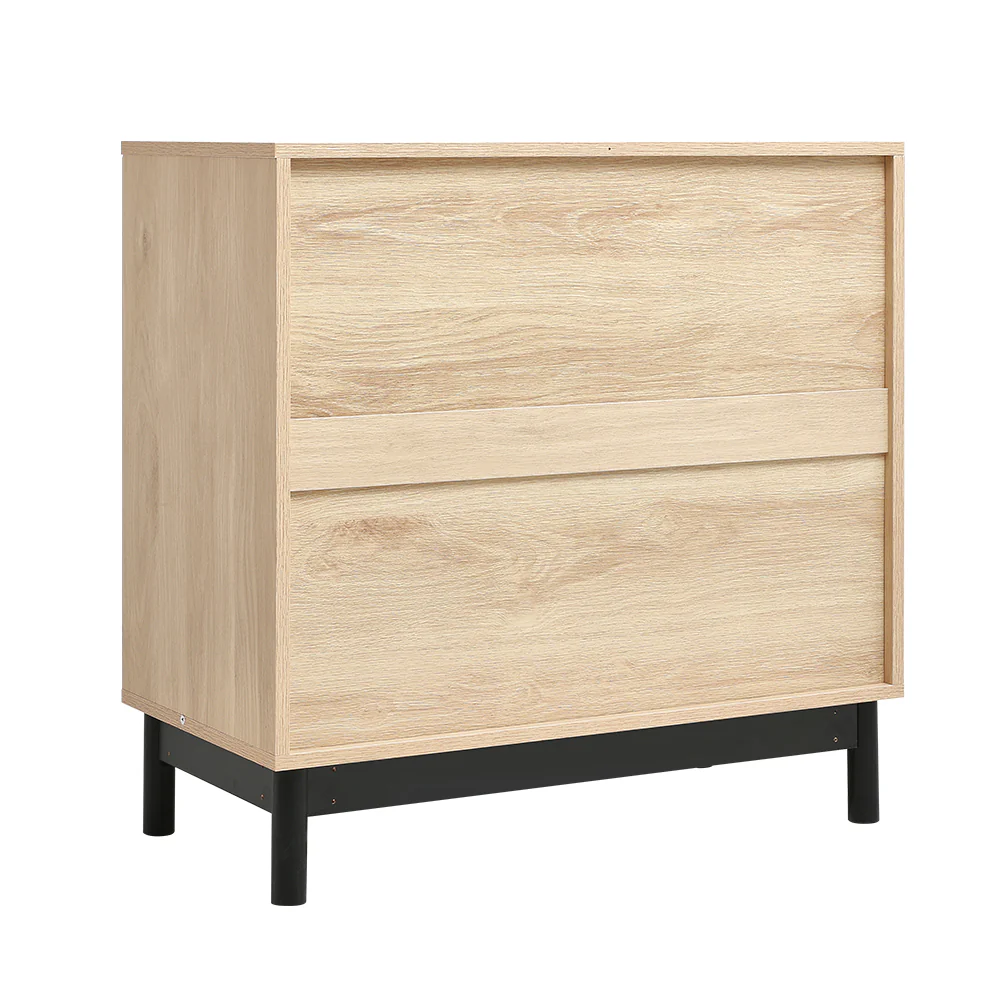 Livingandhome Stylish Natural Wood Cabinet - Image 5