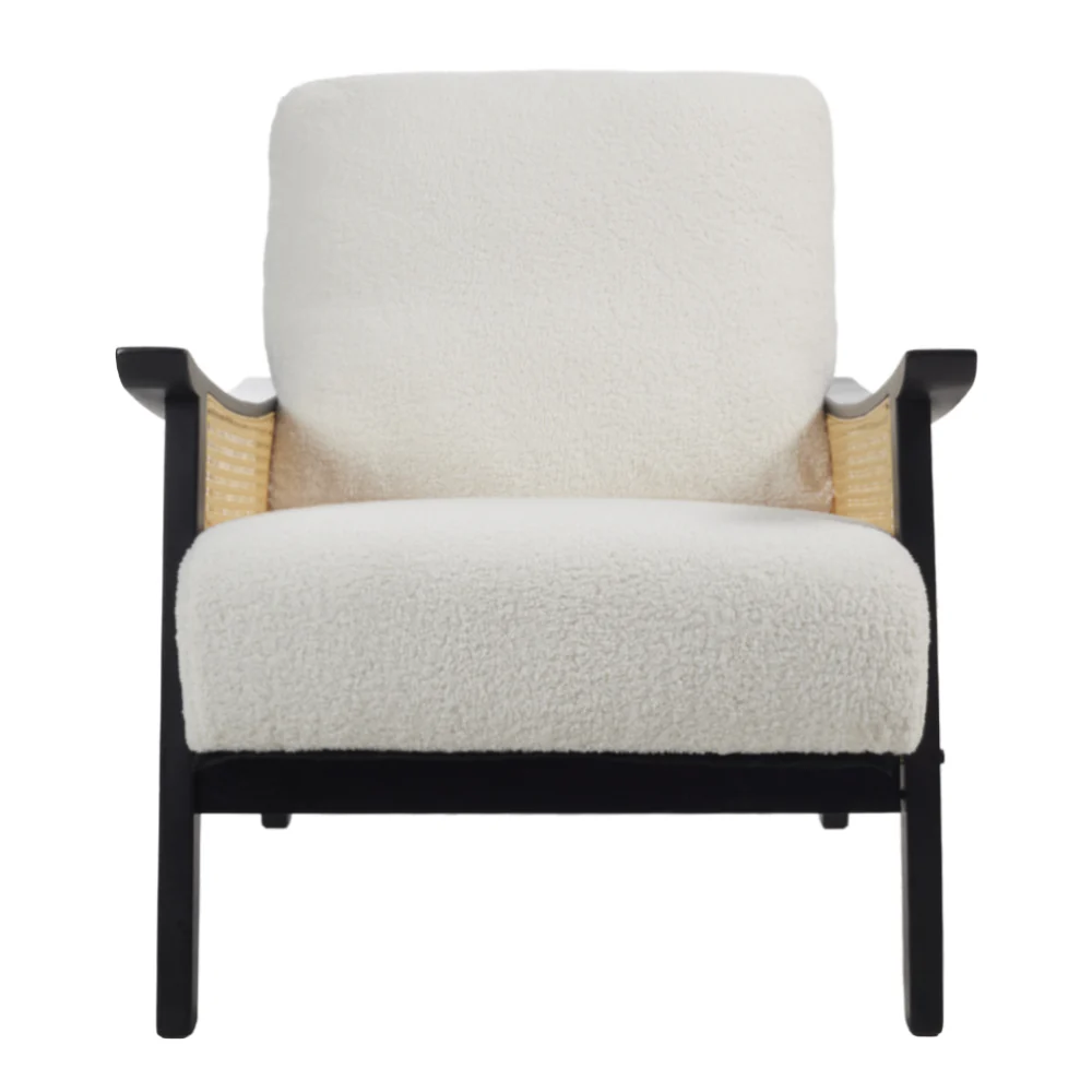 Livingandhome Teddy Fleece Accent Armchair - Image 4