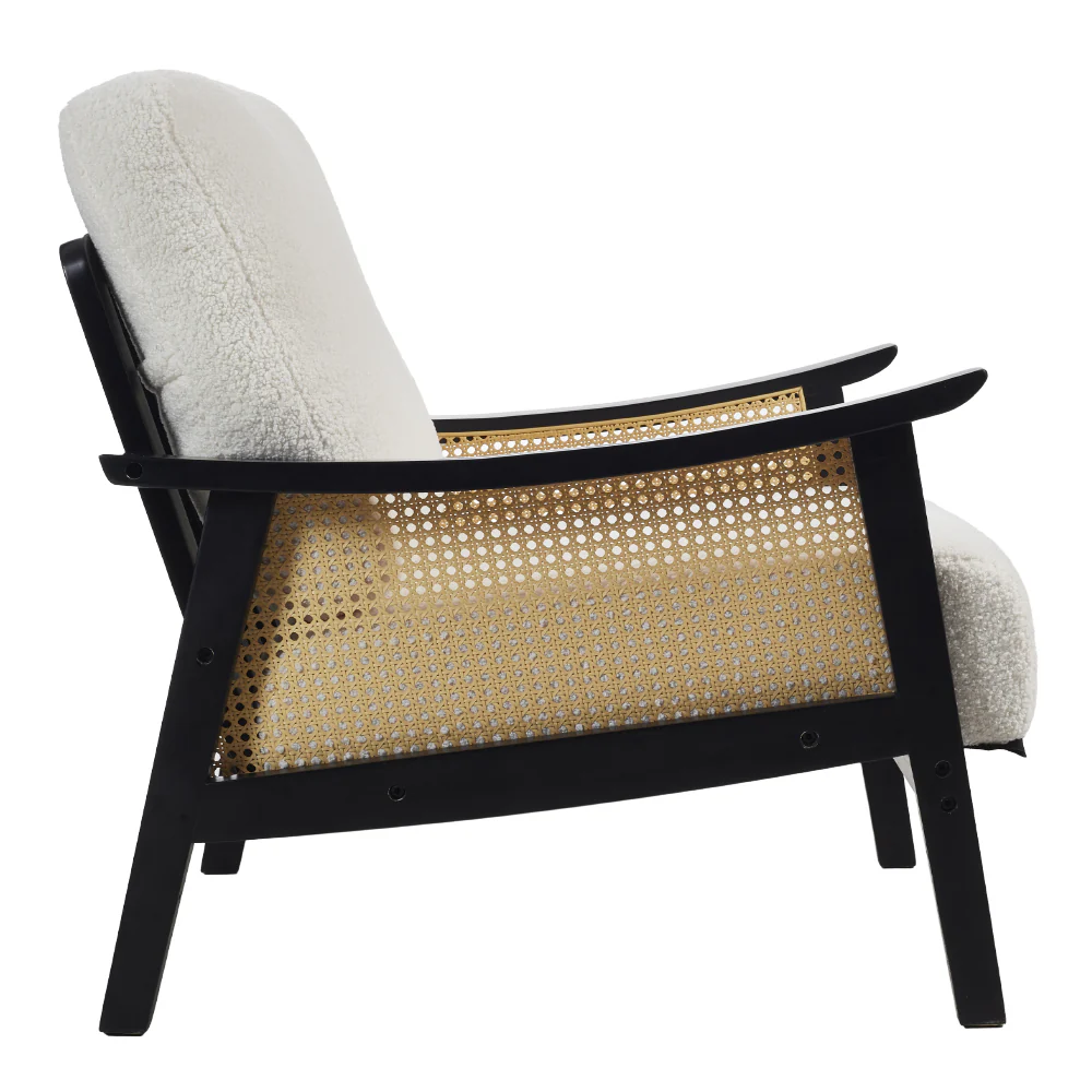 Livingandhome Teddy Fleece Accent Armchair - Image 5
