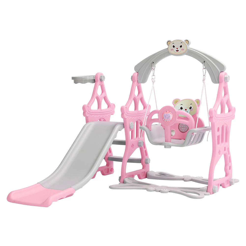 Livingandhome Toddler Swing and Slide Playset for Indoor and Outdoor