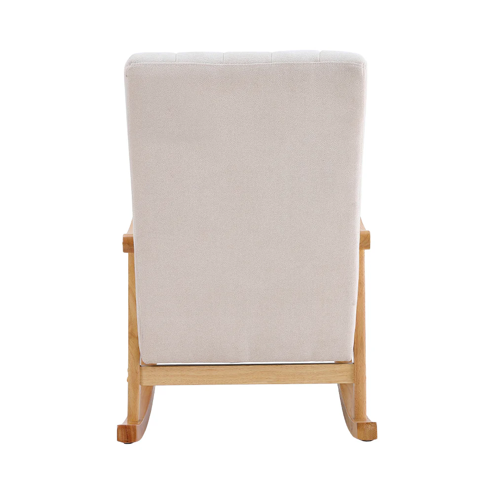 Livingandhome Tufted Velvet Lounge Rocking Chair - Image 5