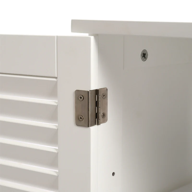 Livingandhome Under Sink Bathroom Cabinet 2 Shutter Door - Image 4